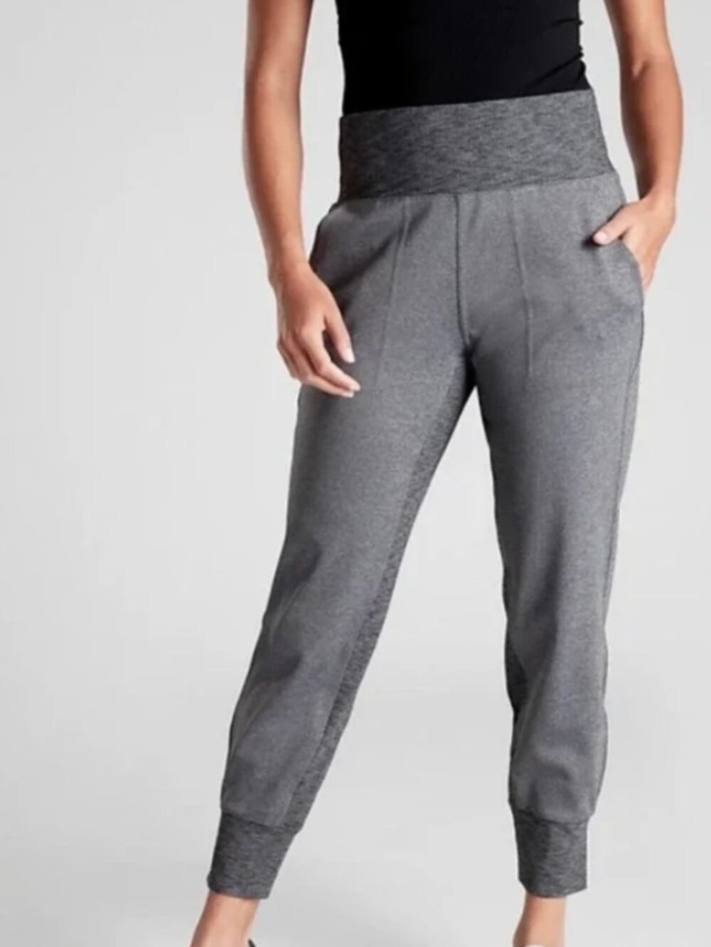 Athleta Venice Jogger Pants Charcoal Gray Large Tall LT
